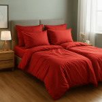 Спално бельо, Памук Сатен 7 части – с 2 единични плика