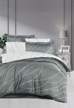 First Choice Спално бельо „Mesi Moon Mist“ Памучен сатен – 100% памук – 6 части – за спалня