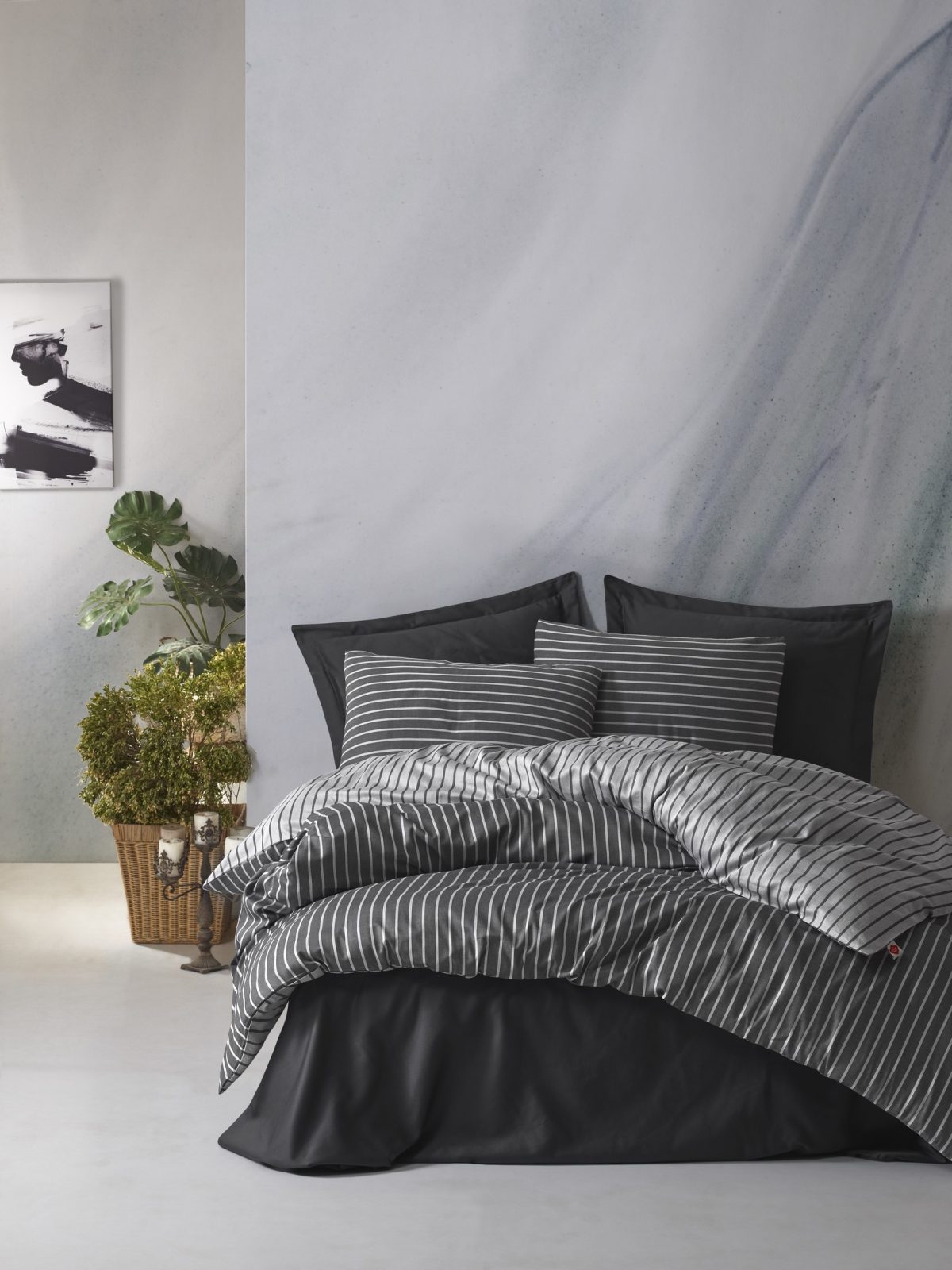 prod_1776417033173 Cotton Box Спално бельо „Smart Bamboo Antrasit“ Bambu Saten – 60% памук и 40% бамбук – 6 части – за спалня - Image 1