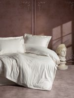 Cotton Box Спално бельо „Elegant Stripe Ekru“ Elegant Stripe Saten – 100% памук сатен – 4 части – за спалня