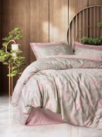 Cotton Box Спално бельо „Betula Pudra“ Saten – 100% памук сатен – 6 части – за спалня