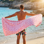 Hobby Хавлиена кърпа „Sehrazat Krem-Pink“ – 100×150 см - Image 3