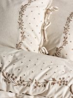 Cotton Box Спално бельо „Pelias“ Cotton Keten – 25% лен и 75% памук – 6 части – за двойно легло - Image 2
