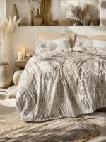 Cotton Box Спално бельо „Amara Karamel“ Ethnic Ranforce – 100% памук – 4 части – за спалня