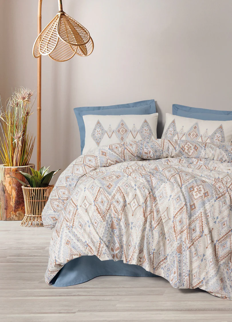 prod_49d25229-9225-4f05-ac04-6c43f2daa8e9 Cotton Box Спално бельо „Zanora Indigo“ Bohem Ranforce – 100% памук – 4 части – за спалня - Image 1