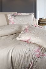 First Choice Спално бельо „Wisteria Powder“ памучен сатен – 100% памук – 7 части – за спалня с два плика - Image 2