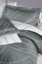 First Choice Спално бельо „Mesi Moon Mist“ Памучен сатен – 100% памук –7 части – за спалня с два плика - Image 2