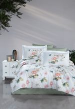 First Choice Спално бельо „Alice Green“ Памучен сатен – 100% памук – 6 части – за спалня