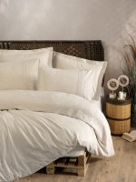 Cotton Box Спално бельо „Forbes“ Cotton Keten – 25% лен и 75% памук – 6 части – за спалня - Image 2