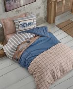 Cotton Box Спално бельо „Ocean Lacivert“ Genç Odası Ranforce – 100% памук – 3 части – за единично легло - Image 2