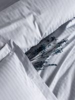 Промо комплект Cotton Box Спално бельо „Elegant Stripe Gri“ Saten – 100% памук сатен – 4 части + 2 възглавници 50×70 см - Image 4