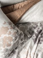 Промо комплект Cotton Box Спално бельо „Blatt Gri“ Saten – 100% памук сатен – 6 части + 2 възглавници 50×70 см - Image 5