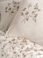 Cotton Box Спално бельо „Hemera“ Cotton Keten – 25% лен и 75% памук – 6 части – за двойно легло - Image 4
