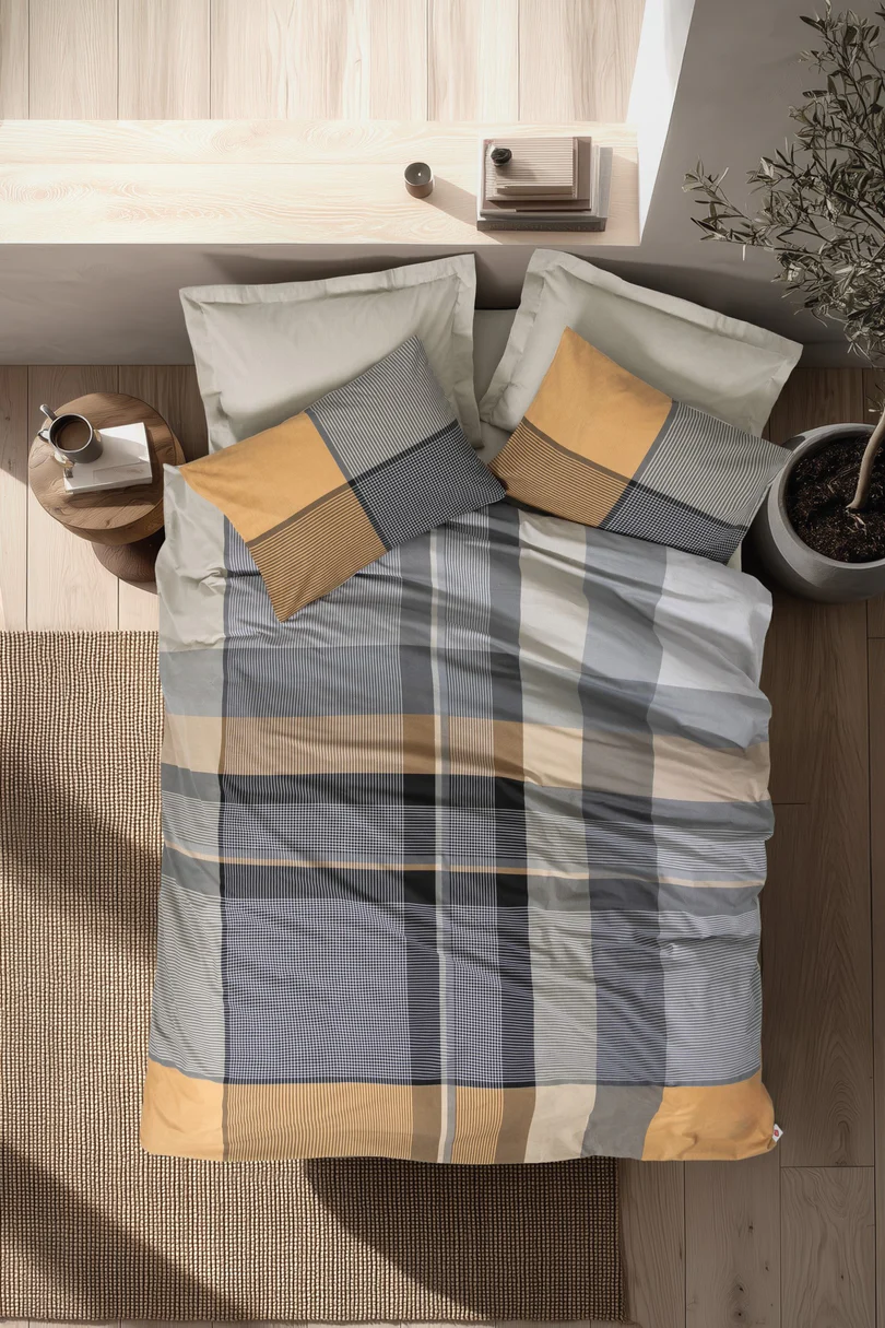 prod_ebe2960f-2227-4b15-9aee-f43a01c95bd6 Cotton Box Спално бельо „Torvi Bej“ Nordek Ranforce – 100% памук – 4 части – за спалня - Image 1