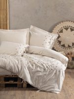 Cotton Box Спално бельо „Arie“ Cotton Keten – 25% лен и 75% памук – 6 части – за спалня - Image 4