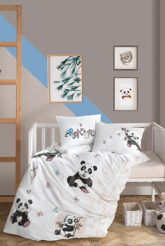 wp_id_23514_1776198178117 Clasy Детско спално бельо „Cute Panda“ Памук Ранфорс – 4 части – за детско легло - Image 1