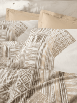 Cotton Box Спално бельо „Amara Karamel“ Ethnic Ranforce – 100% памук – 3 части – за единично легло - Image 2