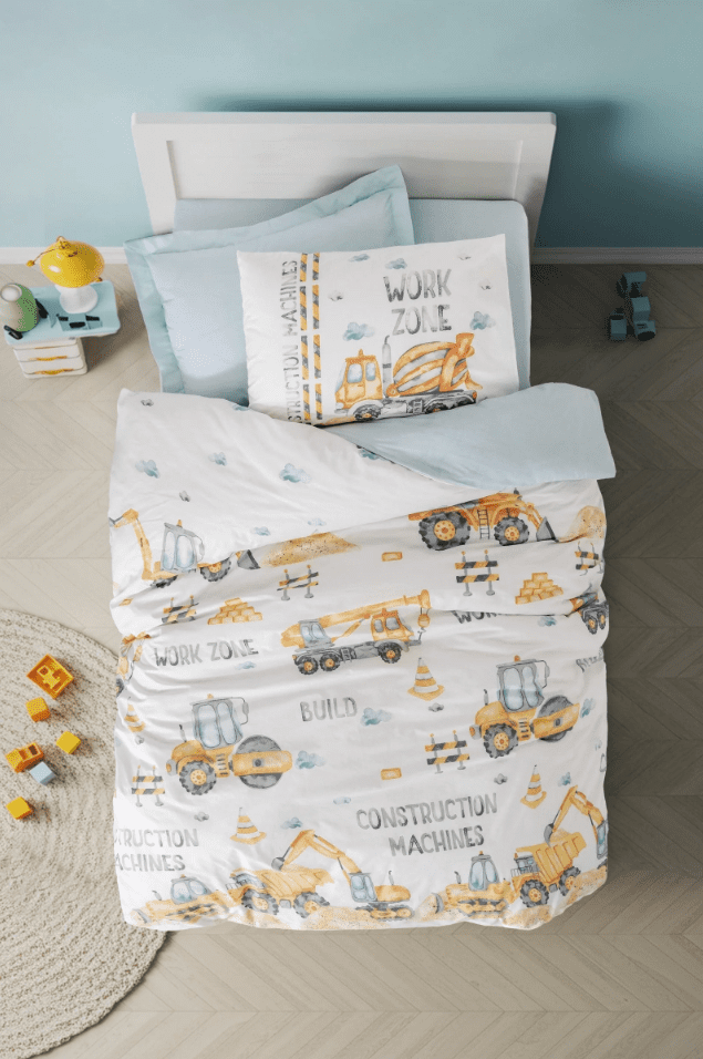 wp_id_24902_1776198209646 Cotton Box Детско спално бельо „Buildo Zone“ Ranforce – 100% памук ранфорс – 3 части – за единично легло с ластик - Image 1