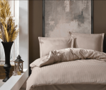 Спално бельо „Beige Elegance“ Family - Памук Сатен -7 части – с 2 единични плика-Cotton box - Image 2