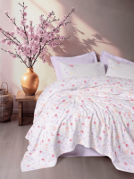 Cotton Box Пике комплект „Winsome Lila“ Estiva – 100% памук – 3 части – за единично легло