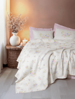 Estiva Petal Pink – Единичен Пике Комплект от 100% Памук