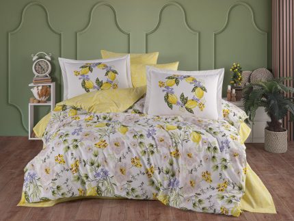 Hobby „Lemonty Sarı“ Памук Поплин – 4 части – за спалня