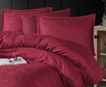 Clasy Спално бельо „Hemera Bordo“ Сатен Жакард – 100% памучен сатен – 6 части – за спалня - Image 2