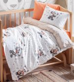 Cotton Box Бебешко спално бельо „Musico Oranj“ Bebek Ranforce – 100% памук – 4 части – за бебешко легло - Image 2