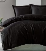 Cotton Box Спално бельо „Elegant Saten Siyah“ Памук Сатен – 100% памук сатен – 4 части – за спалня - Image 2