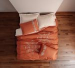 Cotton Box Спално бельо „Tiva Bej“ Nakışlı Ranforce – 100% памук ранфорс – 6 части – за спалня
