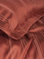 Cotton Box Спално бельо „Stripe Kiremit“ Smart Bambu Saten – 60% бамбук и 40% памук – 6 части – за спалня - Image 2