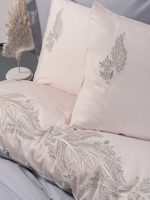 Cotton Box Спално бельо „Sheen Gri“ Brode Saten – 100% памук сатен – 6 части – за спалня - Image 3