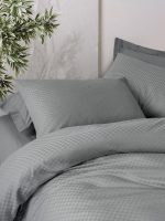 Спално бельо Cotton Box  „Plaid Gri“  Памук Ранфорс – 4 части - Image 2