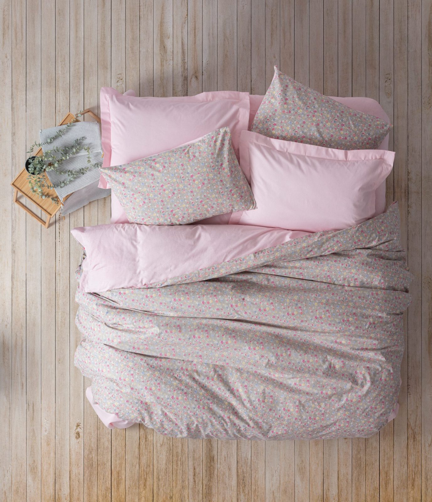 wp_id_29512_1776198225434 Cotton Box Спално бельо „Sihu Pembe“ Petite Ranforce – 100% памук ранфорс – 5 части – за спалня с два плика - Image 1