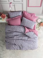 Спално бельо „Penny Pink“ Cotton Box - Памук Ранфорс – 3 части с ластик – за единично легло