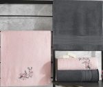 Cotton Box – Луксозен комплект кърпи Antrasit / Pembe (антрацит и нежно розово) – 4 части – 100% Памук - Image 2