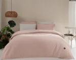 Majoli Памучно покривало „Manu Today Pink“ Stone Washed – 100% памук – 3 части – 240×220 см - Image 3