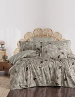 La Romano Спално бельо „Perlan Wind“ Premium Satin – 100% памук – 300 TC– 6 части – за спалня