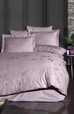First Choice Спално бельо „Corina Lavender“ Сатен Жакард – 100% памук – 6 части – за спалня