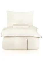 La Romano Спално бельо „Lucca Cream“ Premium Satin – 100% памук – 6 части – за спалня - Image 3