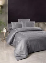 First Choice Спално бельо „Modalife Quicksilver“ Deluxe Сатен – 100% памук – 6 части – за спалня