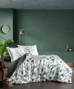 La Romano Спално бельо „Madena Moonmist“ Premium Satin – 100% памук – 6 части – за спалня