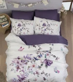 First Choice Спално бельо „Martina Purple“ Сатен – 100% памук – 4 части – за единично легло