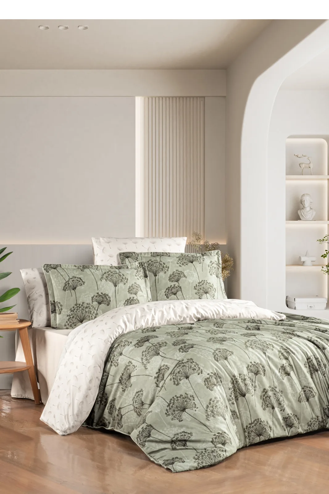 prod_99867a33-ee28-4024-b355-4291f968269d La Romano Спално бельо „Lorna Wind“ Premium Satin – 100% памук – 300 TC – 6 части – за спалня - Image 1