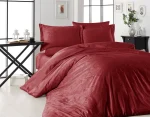 First Choice Спално бельо „Trudy Red“ Jacquard Satin – 100% памук – 6 части – за спалня