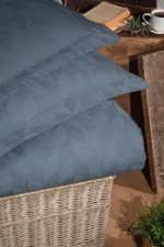 First Choice Спално бельо „Boris Dark Grey“ Сатен Жакард – 100% памук – 6 части – за спалня - Image 2