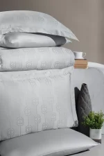 First Choice Спално бельо „Norel Grey“ Сатен Жакард – 100% памук – 6 части – за спалня - Image 2