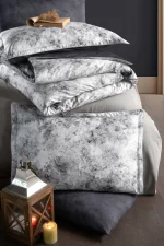 La Romano Спално бельо „Sirene Cobalt“ Premium Satin – 100% памук – 300 TC – 6 части – за спалня - Image 2