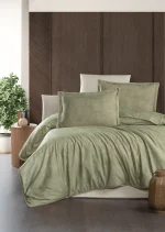 La Romano Спално бельо „Marlen Cedar“ Premium Satin – 100% памук – 300 TC – 6 части – за спалня