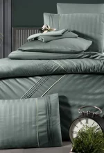 First Choice Спално бельо „Modalife Moonmist“ Deluxe Сатен – 100% памук – 6 части – за спалня - Image 2